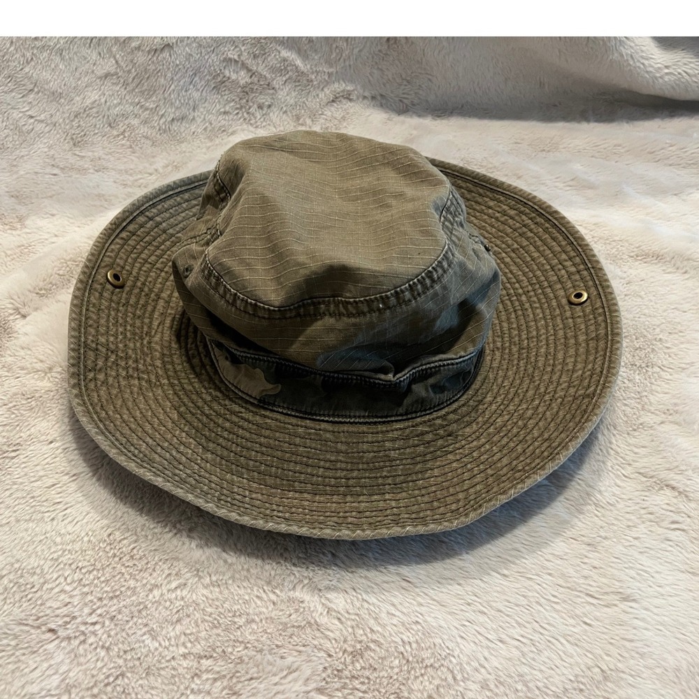 Gap Kids Boonie Hat Reversible Camouflage Olive Green L/XL